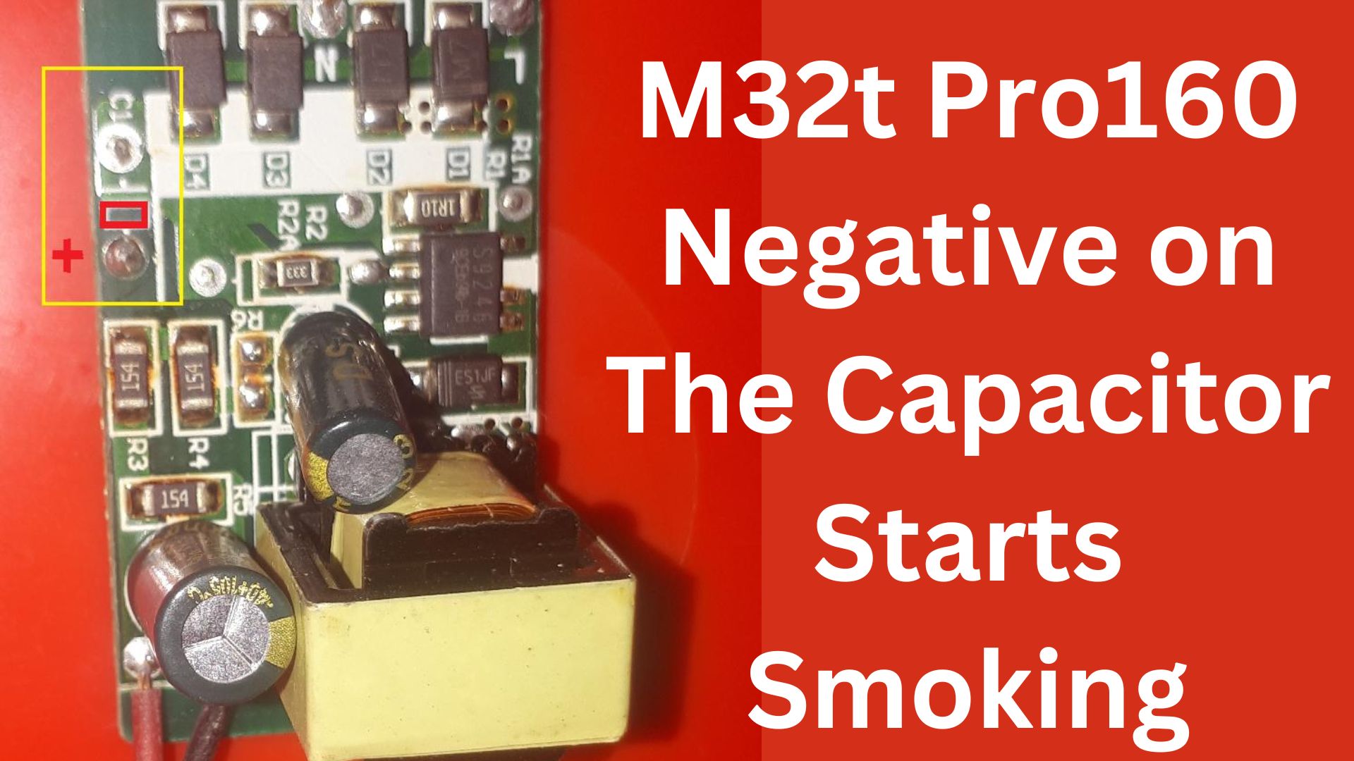 M32t Pro160 Negative on The Capacitor Starts Smoking