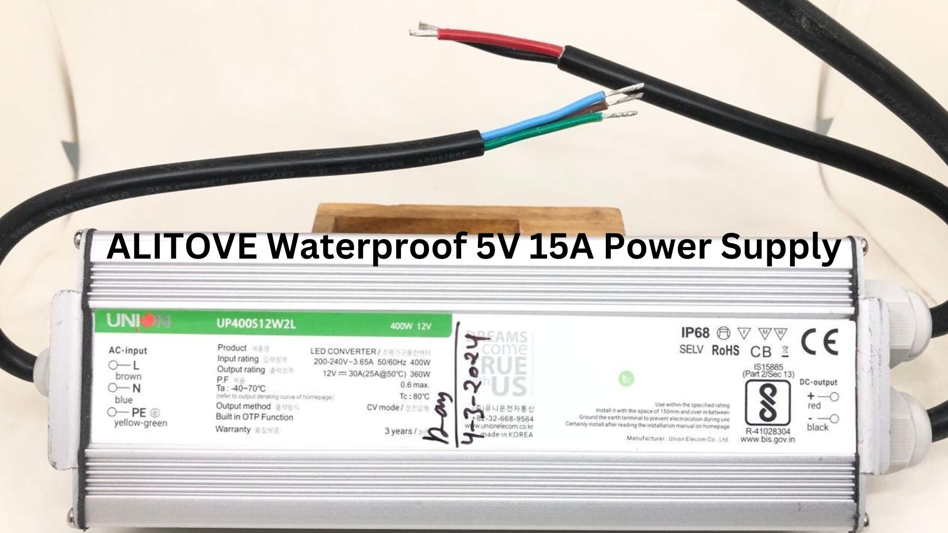 ALITOVE Waterproof 5V 15A Power Supply