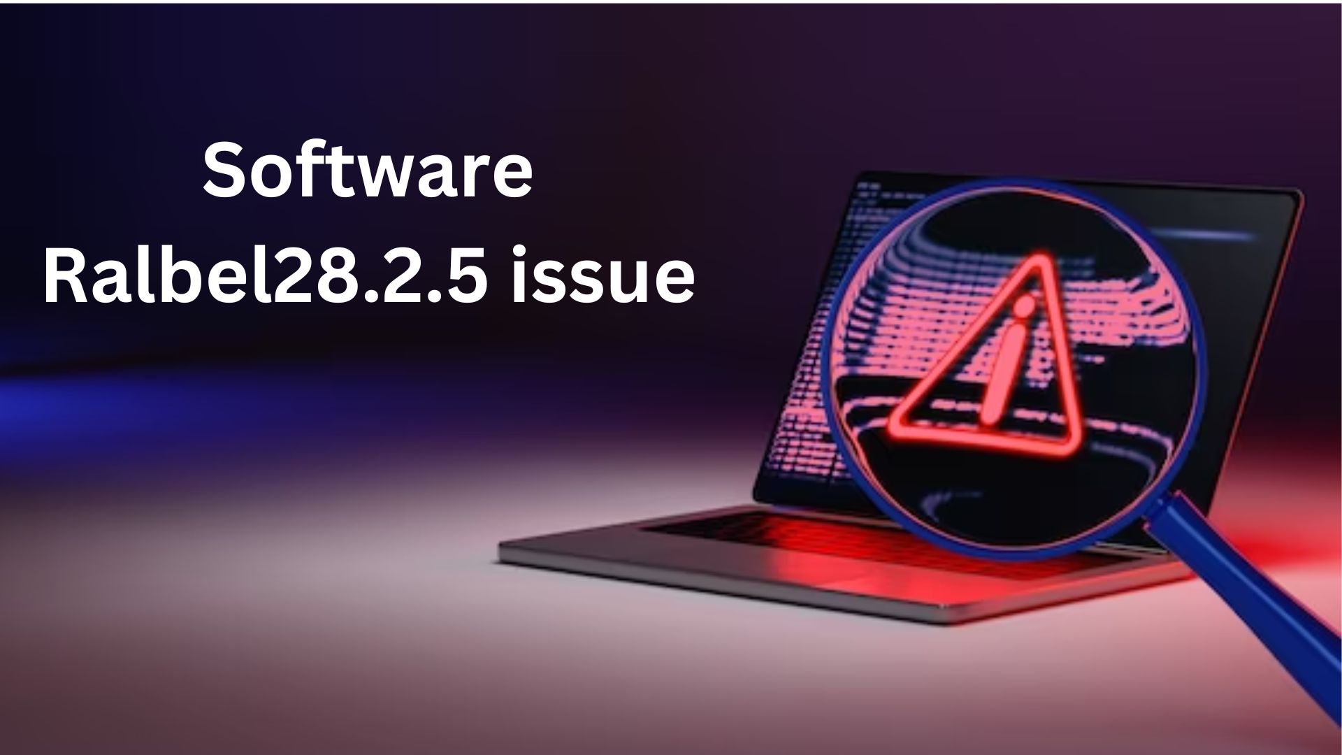 Software Ralbel28.2.5 issue